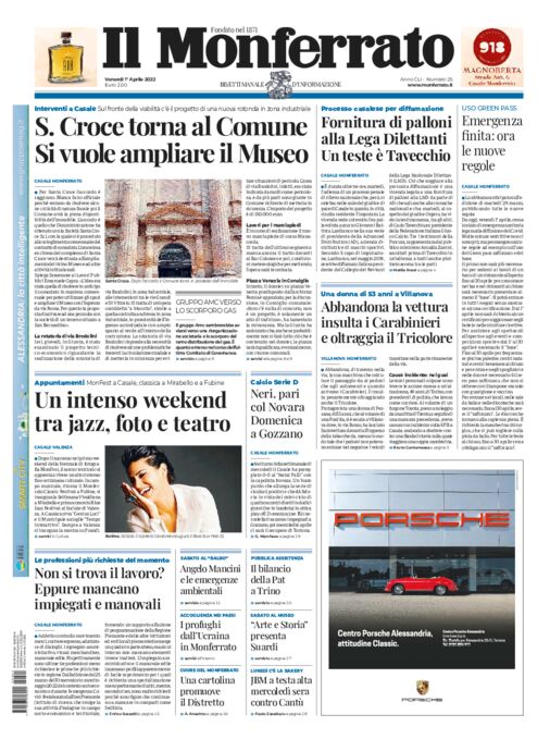 Il Monferrato - Edizione 25 del 01/04/2022